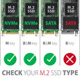 AXAGON EEM2-SG2, USB-C 3.2 Gen 2 - M.2 NVMe & SATA SSD kovový RAW box, bezšroubkový