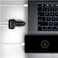 Axagon PWC-PQ38, PD & QUICK nabíječka do auta 38W, 2x port (USB + USB-C), PD3.0/QC3.0/AFC/FCP/Apple