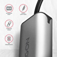 AXAGON ADE-25RC USB-C 3.2 Gen 1 - 2.5 Gigabit Ethernet síťová karta, Realtek 8156, auto install, šedá