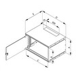 Triton 19" jednodílný rozvaděč 9U/400mm, černý, rozložený flatpack