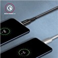 Axagon BUCM-AM10AB, HQ kabel USB-C <-> USB-A, 1m, USB 2.0, 3A, ALU, oplet, černý