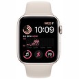 Apple Watch SE GPS 44mm Starlight Aluminium Case with Starlight Sport Band - Regular