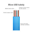 Kabel AVACOM MIC-120B USB - Micro USB, 120cm, modrá