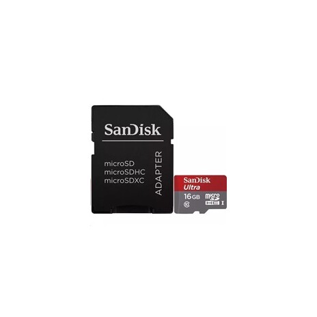 SanDisk MicroSDHC karta 16GB Ultra (98MB/s, A1 Class 10 UHS-I, Android - Tablet Packaging, Memory Zone App) + adaptér