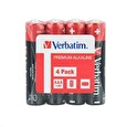 Verbatim Alkalické baterie AAA, 4 Pack - Shrink