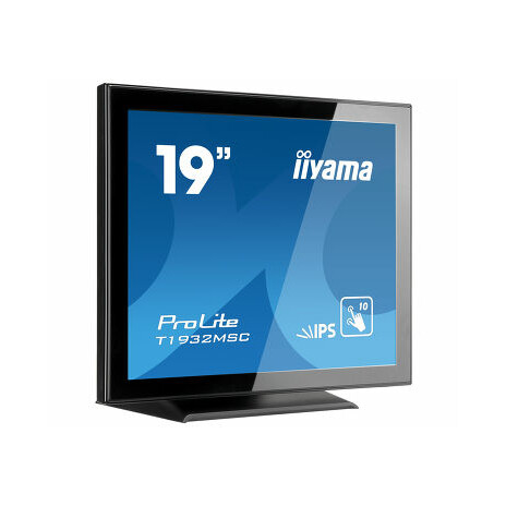 Iiyama ProLite T1932MSC-B5X - LED monitor - 19" - dotykový displej - 1280 x 1024 - IPS - 250 cd/m2 - 1000:1 - 14 ms - HDMI, VGA, DisplayPort - reproduktory - černá