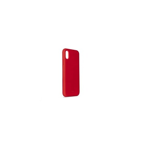 Puro silikonový obal s mikrovláknem pro iPhone Xs Max 6.5" Red