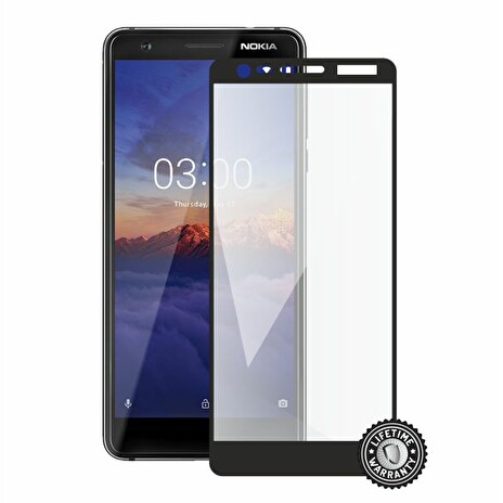 Screenshield NOKIA 3.1 (2018) Tempered Glass protection (full COVER black)
