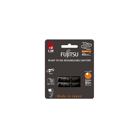 Fujitsu nabíjecí baterie BLACK R03/AAA, 900 mAh, 500 nabíjecích cyklů, blistr 2ks