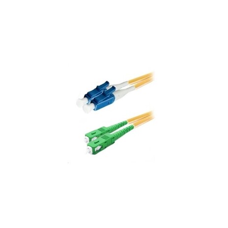 Duplexní patch kabel SM 9/125, OS2, LC(PC)-SC(APC), LS0H, 5m