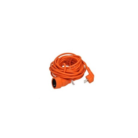 Solight prodlužovací kabel - spojka, 1 zásuvka, oranžová, 10m