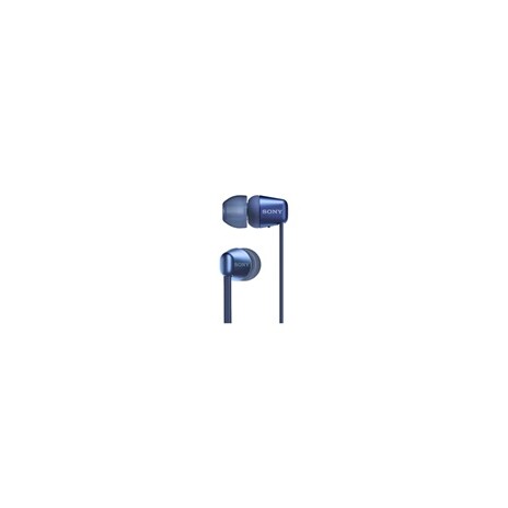 SONY bezdrátová stereo sluchátka WI-C310, modrá