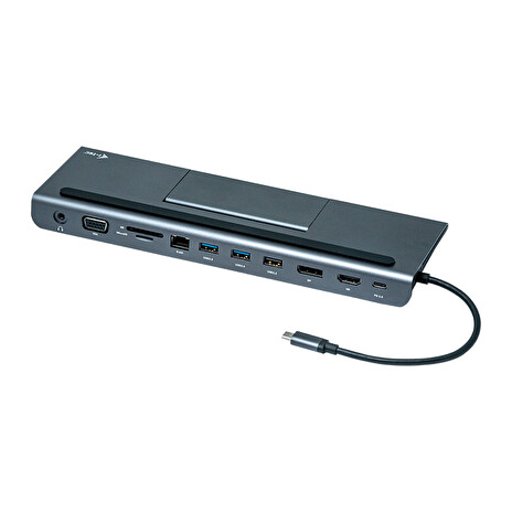 i-tec dokovací stanice USB-C Metal Low Profile 4K Triple Display/ Power Delivery 85W + univerzální nabíječka 112W