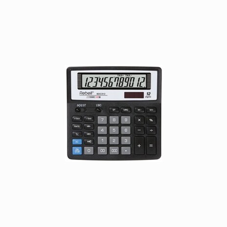 REBELL kalkulačka - BDC312 - černá