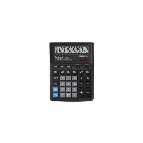 REBELL kalkulačka - BDC412 - černá