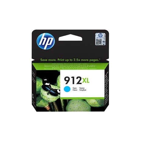 HP 912XL - 9.9 ml - Vysoká výtěžnost - azurová - originál - inkoustová cartridge - pro Officejet 80XX; Officejet Pro 80XX