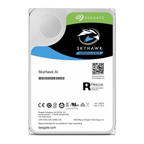 Seagate SkyHawk™ AI 3,5" - 8TB (DVR) 7200rpm/SATA-III/256MB with R/V sensor