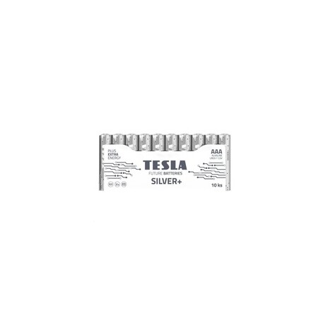 TESLA SILVER Alkaline baterie AAA (LR03, mikrotužková, shrink) 10 ks