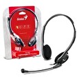 Genius headset - HS-200C, sluchátka s mikrofonem, 2x 3,5mm jack