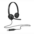 Logitech Headset Stereo H340/ drátová sluchátka + mikrofon/ USB/ černá