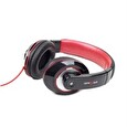 Gembird BOSTON MHS-BOS - sluchátka s mikrofonem, 3,5 jack mm, černo-červená
