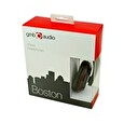 Gembird BOSTON MHS-BOS - sluchátka s mikrofonem, 3,5 jack mm, černo-červená
