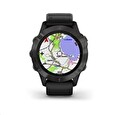 Garmin GPS sportovní hodinky fenix6 PRO Sapphire, Gray/Black Band (MAP/Music)