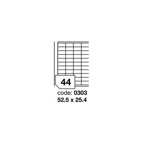 RAYFILM Štítky 52,5x25,4mm univerzálne biele *R0100.0303A