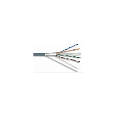 FTP kabel LYNX, Cat6, drát, PVC, Dca, šedý, 305m - pro kamerové systémy