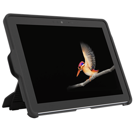 Targus - Pouzdro s klopou pro tablet - tvrzený polykarbonát, termoplastický polyuretan (TPU) - šedá - pro Microsoft Surface Go, Go 2