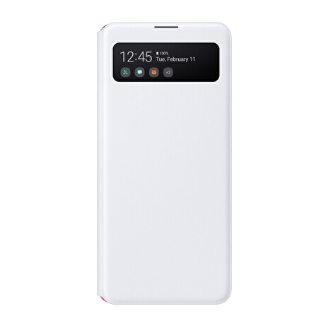 Samsung Flipový S View kryt pro Galaxy A41 White