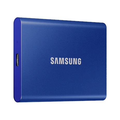 SSD 2TB Samsung externí, modrý