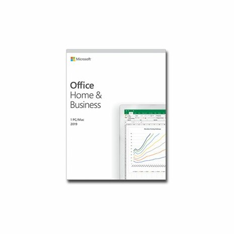 Microsoft Office Home and Business 2019 - Krabicové balení - 1 PC/Mac - bez médií, P6 - Win, Mac - angličtina - Evropa