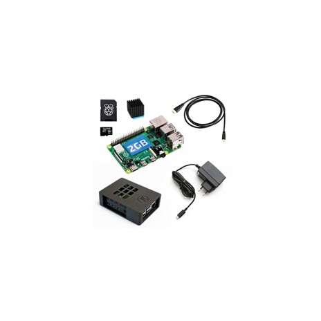 Raspberry Sada Zonepi Pi 4B/2GB, (SDHC karta 32GB + adaptér, Pi4 Model B, krabička, chladič, HDMI kabel, napájecí zdroj)