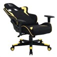 Gembird Gaming chair / herní křeslo SCORPION 05, černá sítovina,žltá kůže