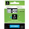 WECARE páska pro DYMO S0720830, Black/White, 19mm x 7m