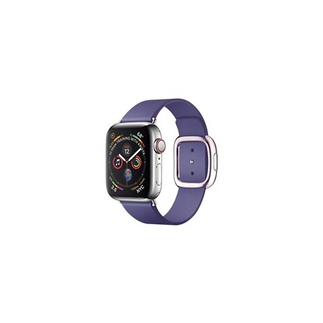 COTEetCI kožený magnetický řemínek Nobleman pro Apple Watch 38 / 40mm fialová
