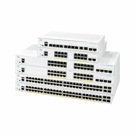 Cisco Business 350 Series 350-16FP-2G - Přepínač - L3 - řízený - 16 x 10/100/1000 (PoE+) + 2 x gigabitů SFP - Lze montovat do rozvaděče - PoE+ (240 W)