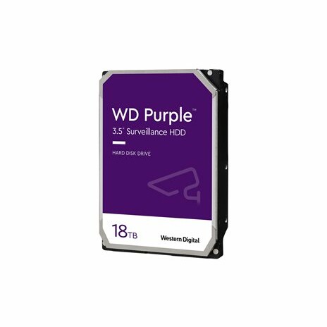 WD Purple Surveillance Hard Drive WD180PURZ - Pevný disk - 18 TB - interní - 3.5" - SATA 6Gb/s - 7200 ot/min. - vyrovnávací paměť: 512 MB -