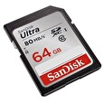 SDXC 64GB paměťová karta Class 10 Ultra UHS-I (U1) (80 MB/s) SanDisk - 139768