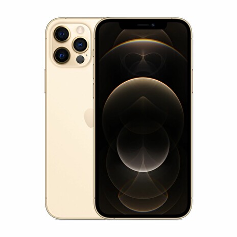 Apple iPhone 12 Pro - Chytrý telefon - dual-SIM - 5G NR - 128 GB - 6.1" - 2532 x 1170 pixelů (460 ppi) - Super Retina XDR Display (12 MP přední kamera) - 3x zadní fotoaparát - zlatá