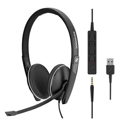 SENNHEISER SC 165 USB headset - oboustranná sluchátka s mikrofonem