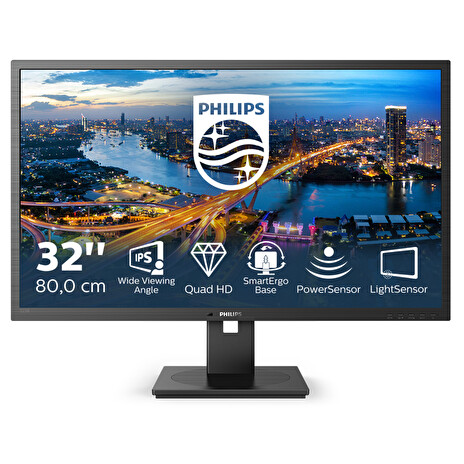 Philips 325B1L/00 32" IPS LED 2560x1440 50M:1 4ms 250cd HDMI DP USB Pivot repro cierny