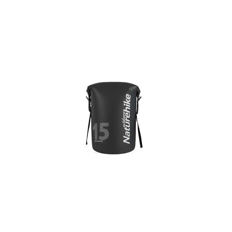 Naturehike vodotěsný batoh 250D 15l 520g - černý