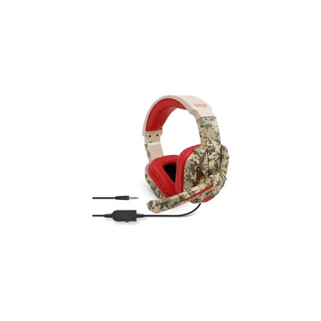 iPega herní stereo sluchátka s mikrofonem PG-R005, 3,5 mm jack, červená