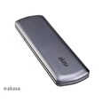 Akasa externí box pro M.2 SATA/NVMe SSD, USB 3.2 Gen 2, 10Gb/s, hliník