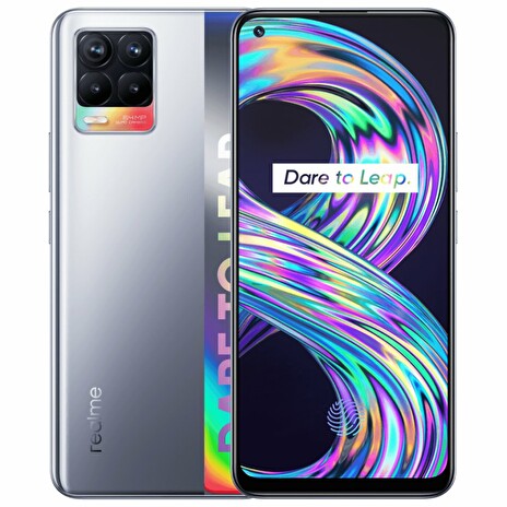 Realme 8 - Cyber Silver 6,4" AMOLED/ DualSIM/ 128GB/ 6GB RAM/ LTE/ Android 11