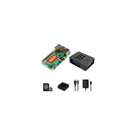 Raspberry Sada Zonepi Pi 4B/8GB, (SDXC karta 64GB + adaptér, Pi4 Model B, krabička, chladič, HDMI kabel, napájecí zdroj)