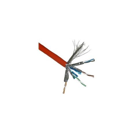 FTP kabel PlanetElite, Cat6A, drát, 4pár LS0H, Dca, oranžový, TWIN 2x500m