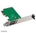 Akasa síťová karta USB 3.2 HOST card, 20Gbps USB 3.2 Gen 2x2 Internal 20-pin Connector to PCIe Host Card